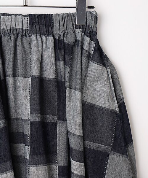 Denim Denim Denim / デニム デニム デニム デニムスカート | パッチワーク風ジャガードスカート | 詳細5