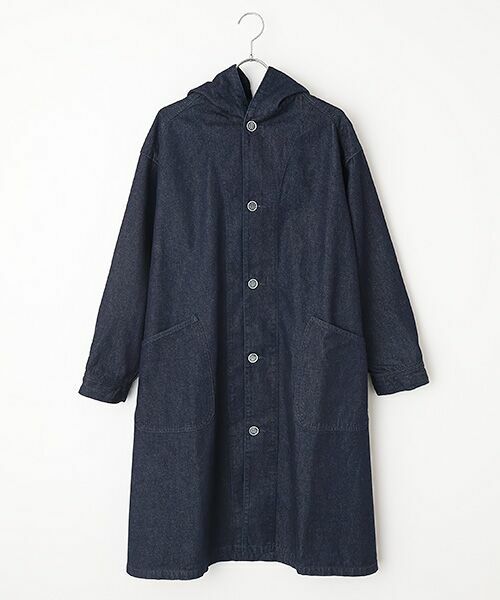 Denim Denim Denim / デニム デニム デニム Gジャン・デニムジャケット | デニムフーディガン（ネイビー）