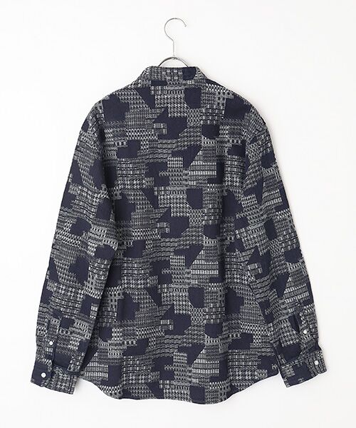 Denim Denim Denim / デニム デニム デニム シャツ・ブラウス | ノーカラージャガードデニムシャツ | 詳細1