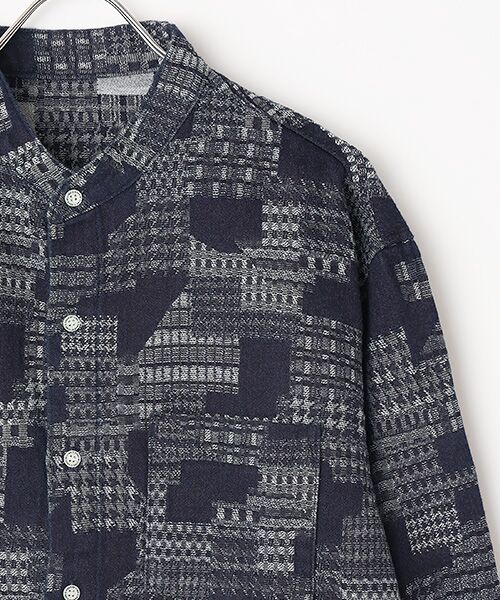 Denim Denim Denim / デニム デニム デニム シャツ・ブラウス | ノーカラージャガードデニムシャツ | 詳細2