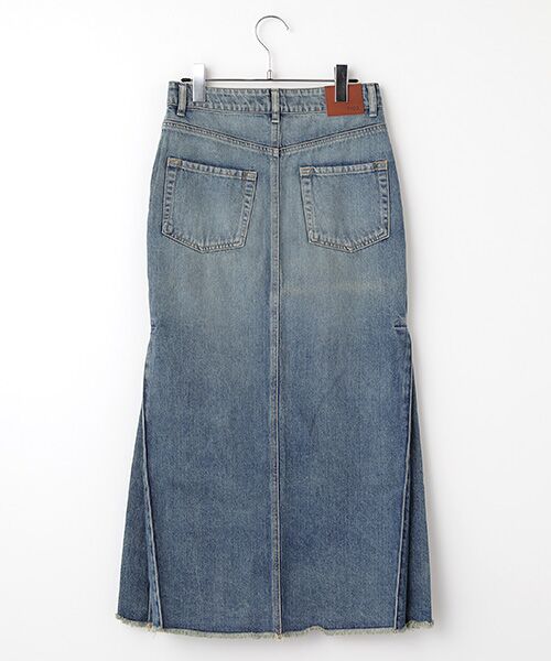 Denim Denim Denim / デニム デニム デニム デニムスカート | サイドフリルデニムスカート  | 詳細1