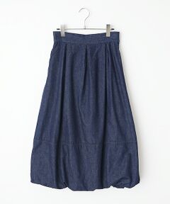Denim Denim Denim / デニム デニム デニム デニムスカート | タックバルーンデニムスカート