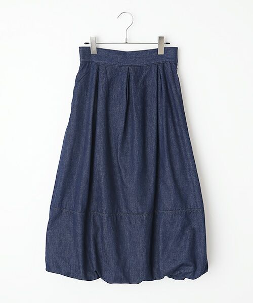 Denim Denim Denim / デニム デニム デニム デニムスカート | タックバルーンデニムスカート（インディゴ）
