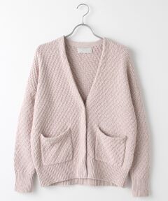cotton middle knit cardigan