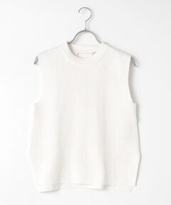 DENIM STYLE LAB / デニムスタイルラボ ニット・セーター | オーガニックコットンワッフルノースリーブトップス