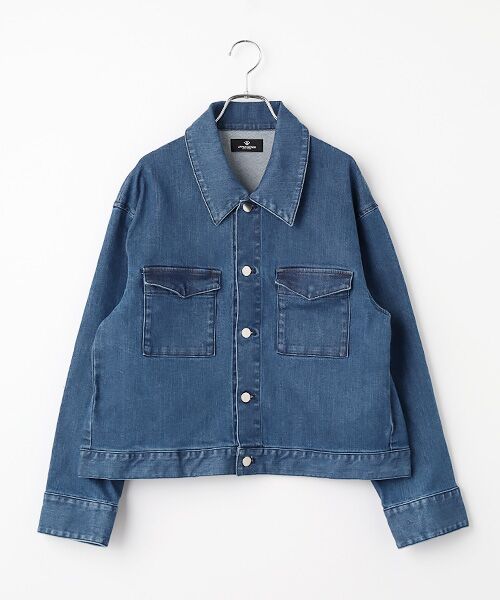 DENIM STYLE LAB / デニムスタイルラボ Gジャン・デニムジャケット | デニムジャケット(CROPPED SOUTIEN COLLAR JACKET) | 詳細1