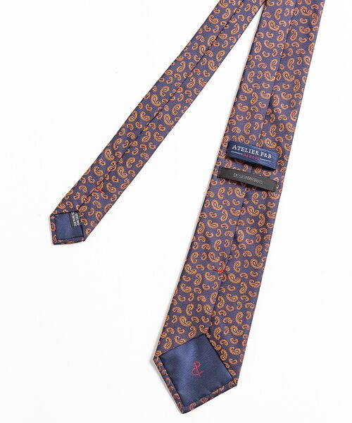 DESIGNWORKS / デザインワークス ネクタイ | ATELIER F&B ネクタイ　ペイズリー柄　オレンジ | 詳細3