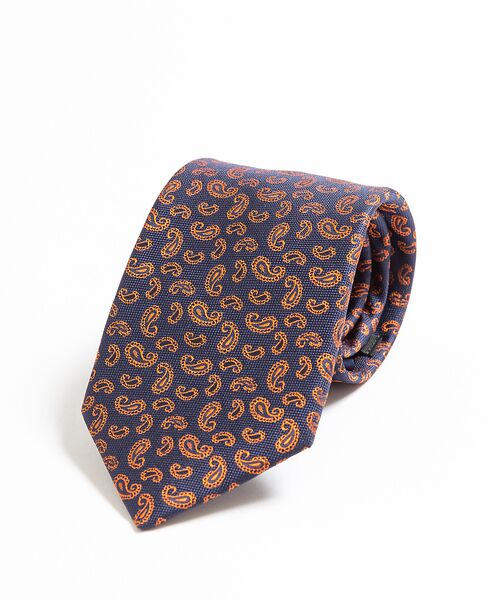 DESIGNWORKS / デザインワークス ネクタイ | ATELIER F&B ネクタイ　ペイズリー柄　オレンジ（オレンジ）