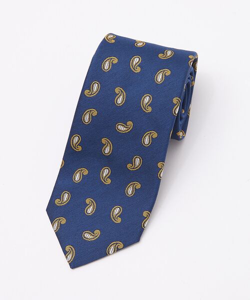 DESIGNWORKS / デザインワークス ネクタイ | FRANCO BASSI ペイズリー柄ネクタイ（ダークネイビー）