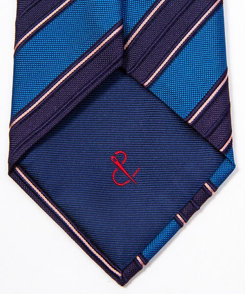 DESIGNWORKS / デザインワークス ネクタイ | ATELIER F&B　ネクタイ　レールストライプ　ブルー | 詳細3