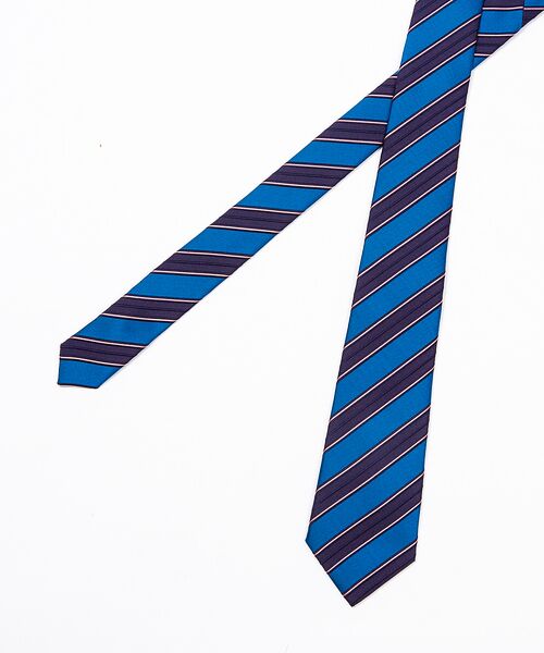 DESIGNWORKS / デザインワークス ネクタイ | ATELIER F&B　ネクタイ　レールストライプ　ブルー | 詳細4