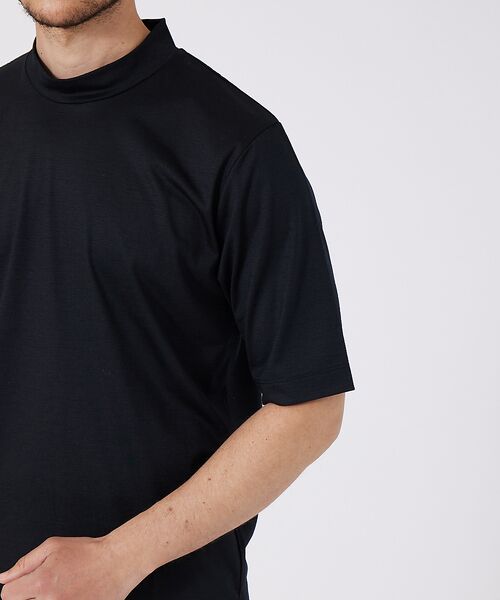 DESIGNWORKS / デザインワークス Tシャツ | T/W ウォッシャブル モックネック 半袖 Tシャツ | 詳細4