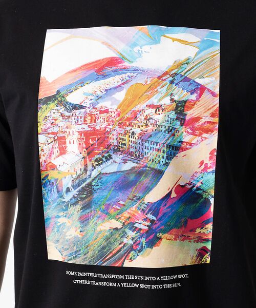 DESIGNWORKS / デザインワークス Tシャツ | フランス風景デザイン プリント Tシャツ | 詳細10