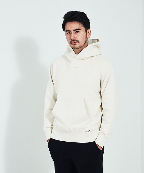 UPPER HIGHTS 「college」 スウェットパーカー White