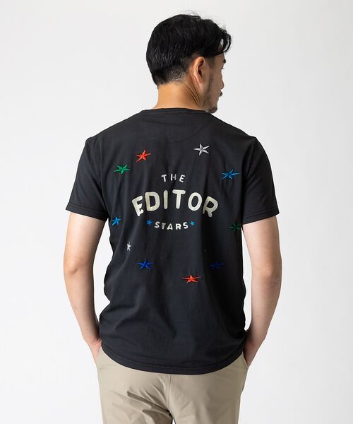 THE EDITOR  ジエディター  スター　刺繍　Tシャツ　S イタリア製