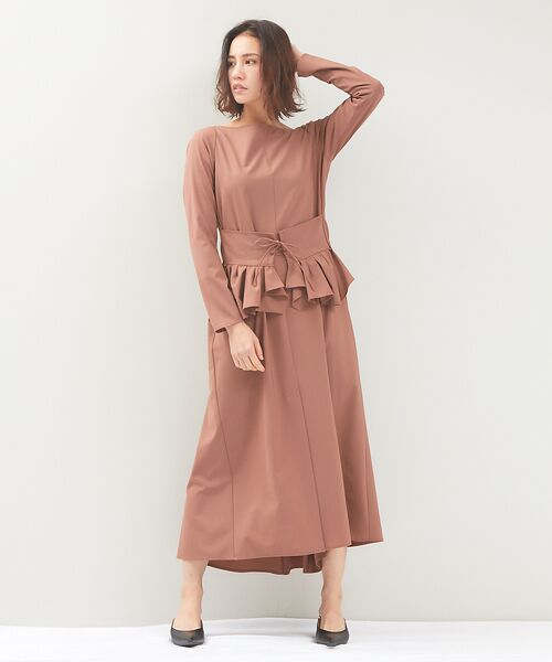 DESIGNWORKS / デザインワークス ワンピース | ウエストペプラムロングワンピース | 詳細1