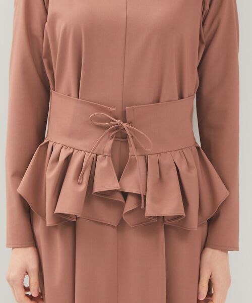 DESIGNWORKS / デザインワークス ワンピース | ウエストペプラムロングワンピース | 詳細5