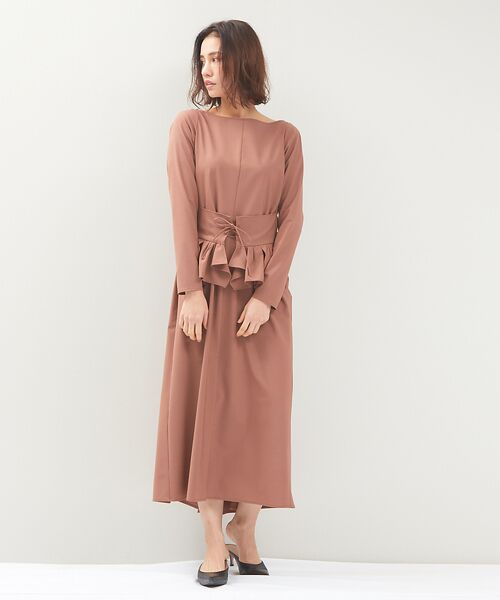 DESIGNWORKS / デザインワークス ワンピース | ウエストペプラムロングワンピース | 詳細9