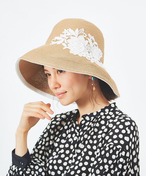 Athena New York Amelia レースフラワーHAT