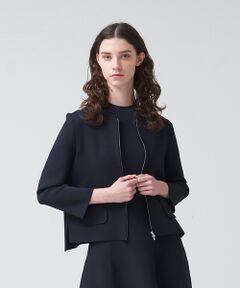DESIGNWORKS / デザインワークス カーディガン・ボレロ | ミラノリブZIPカーディガン