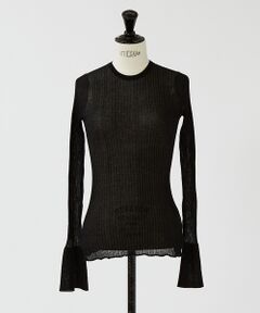 DESIGNWORKS / デザインワークス ニット・セーター | シアーリブクルーネックプルオーバー