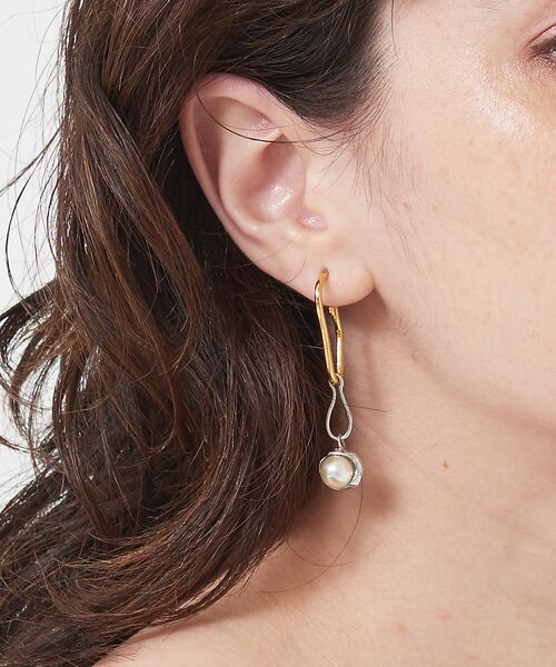DESIGNWORKS / デザインワークス ピアス・イヤリング | ADER Bijoux. BEAUTE バイカラー アシンメトリー ピアス | 詳細10