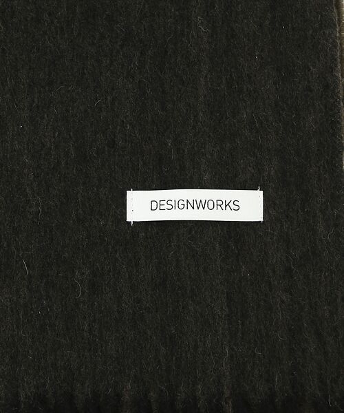DESIGNWORKS / デザインワークス マフラー・ショール・スヌード・ストール | カシミヤ混 リバーシブル マフラー | 詳細3