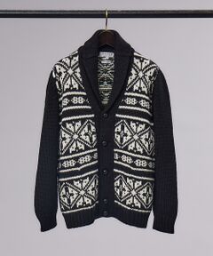 DESIGNWORKS / デザインワークス カーディガン・ボレロ | 【RAffa MOLINA / ラッファ モリーナ】ノルディック ショールカラー