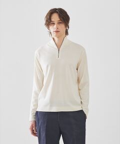 DESIGNWORKS / デザインワークス ニット・セーター | Biella Yarn 12G  ハーフジップニット