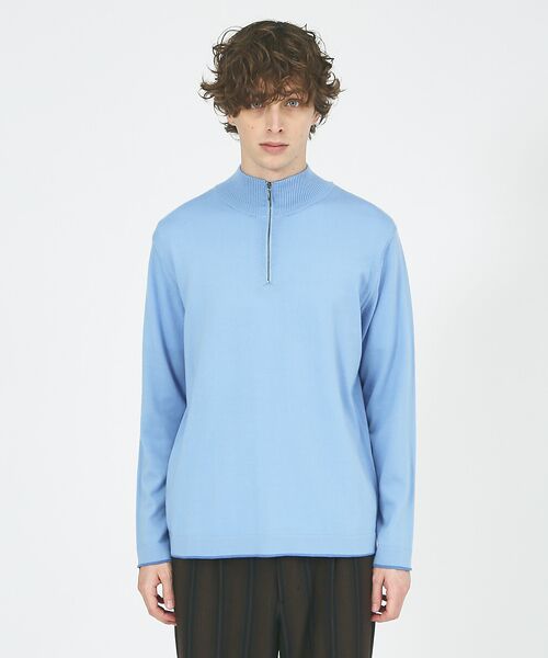 DESIGNWORKS / デザインワークス ニット・セーター | Biella Yarn 12G  ハーフジップニット | 詳細6