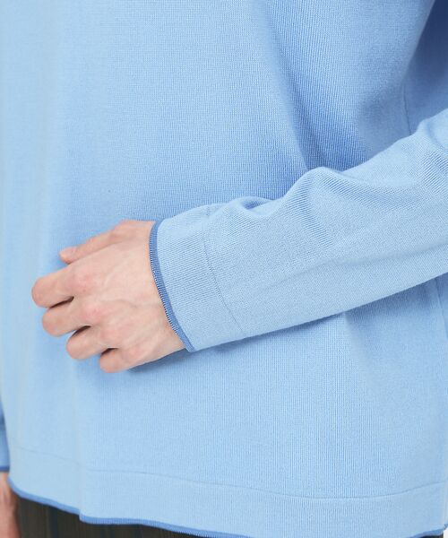 DESIGNWORKS / デザインワークス ニット・セーター | Biella Yarn 12G  ハーフジップニット | 詳細10