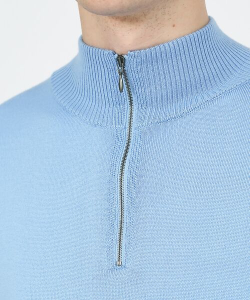 DESIGNWORKS / デザインワークス ニット・セーター | Biella Yarn 12G  ハーフジップニット | 詳細13