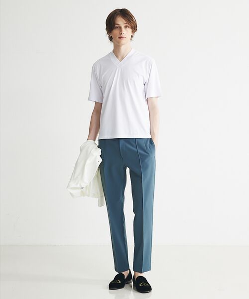DESIGNWORKS / デザインワークス パンツ | 【定番人気】ダブルクロス ピンタックパンツ | 詳細5