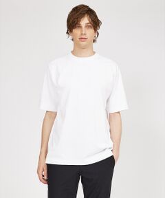 【定番人気】超度詰微起毛スムース クルーネック 半袖Tシャツ