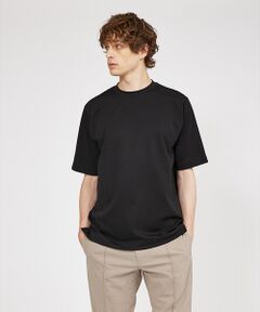 【定番人気】超度詰微起毛スムース クルーネック 半袖Tシャツ