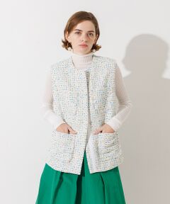 DESIGNWORKS / デザインワークス ベスト | スパンコールツィードジレ