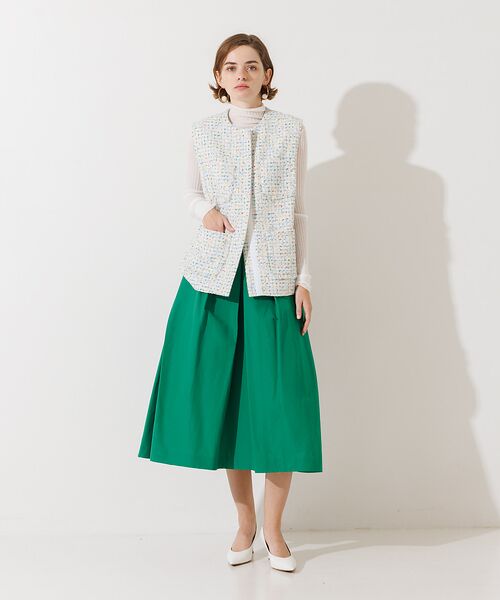 DESIGNWORKS / デザインワークス ベスト | スパンコールツィードジレ | 詳細1