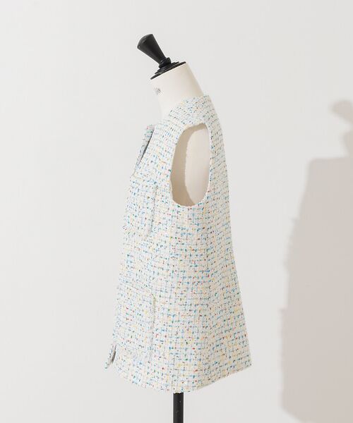 DESIGNWORKS / デザインワークス ベスト | スパンコールツィードジレ | 詳細6
