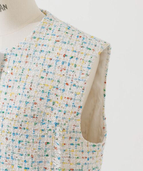 DESIGNWORKS / デザインワークス ベスト | スパンコールツィードジレ | 詳細9