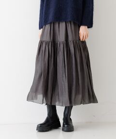 DESIGNWORKS / デザインワークス ミニ・ひざ丈スカート | オーガンジーローンスカート