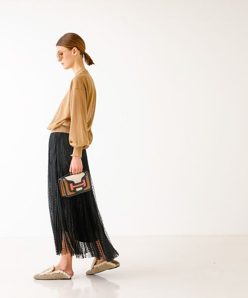 DESIGNWORKS / デザインワークス ニット・セーター | ラメシアークルーネックプルオーバー | 詳細2