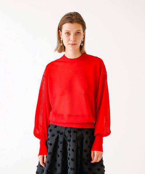 DESIGNWORKS / デザインワークス ニット・セーター | ラメシアークルーネックプルオーバー | 詳細6