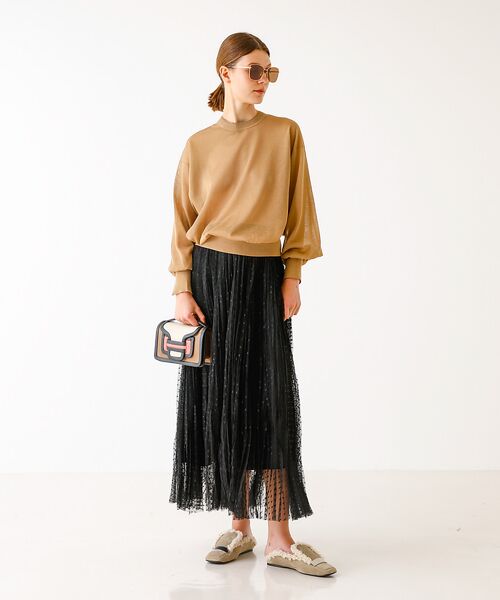 DESIGNWORKS / デザインワークス ニット・セーター | ラメシアークルーネックプルオーバー | 詳細10