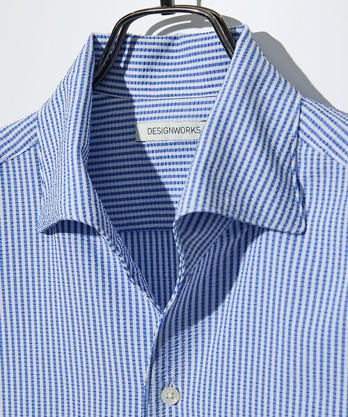 DESIGNWORKS / デザインワークス シャツ・ブラウス | 【DotAir】2WAY 半袖 サッカーシャツ / 軽量 / 防シワ / 吸水速 | 詳細23