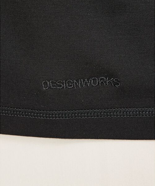 DESIGNWORKS / デザインワークス Tシャツ | 【シルク混】ストレッチ ポンチ Vネック ドレス 半袖Tシャツ | 詳細14