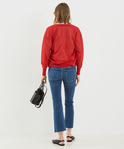 DESIGNWORKS / デザインワークス カーディガン・ボレロ | ラメシアーVネックカーディガン | 詳細5