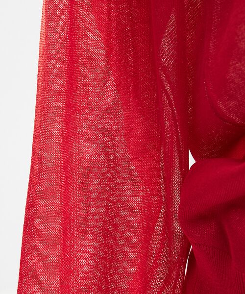 DESIGNWORKS / デザインワークス カーディガン・ボレロ | ラメシアーVネックカーディガン | 詳細7