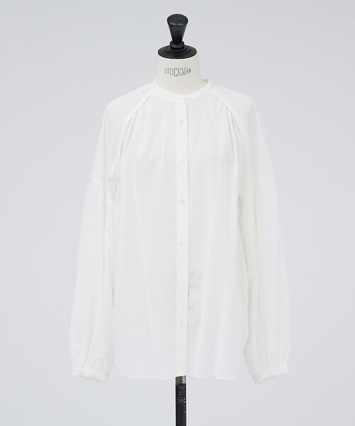 DESIGNWORKS / デザインワークス シャツ・ブラウス | コットンボイルギャザースリーブシャツ | 詳細9