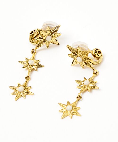 DESIGNWORKS / デザインワークス ピアス・イヤリング | ADER. bijoux  STAR motif triple earring | 詳細1