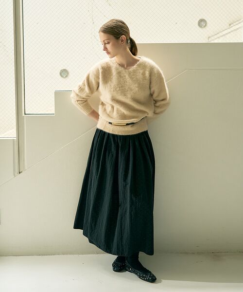 DESIGNWORKS / デザインワークス ニット・セーター | ファー加工Vネックニット | 詳細19